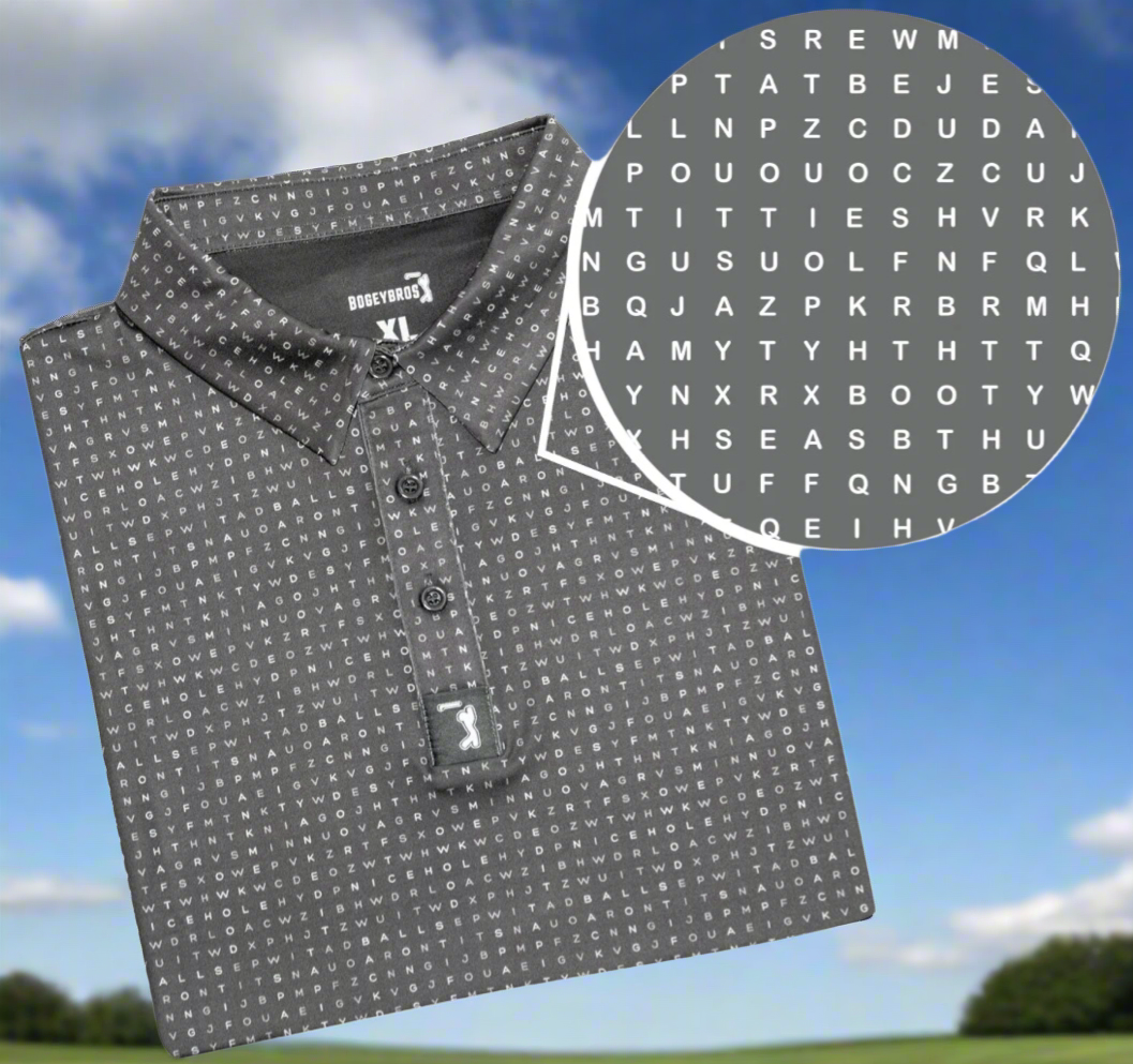 Men's Alphabet Soup Polo Golf Shirt
