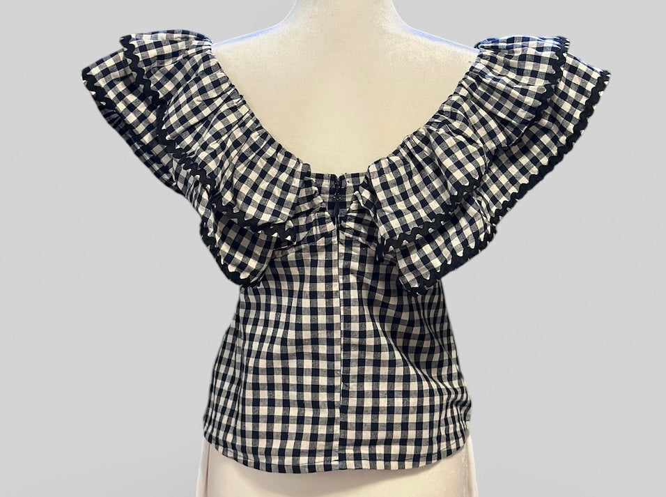 Belle Bow Ruffle Top