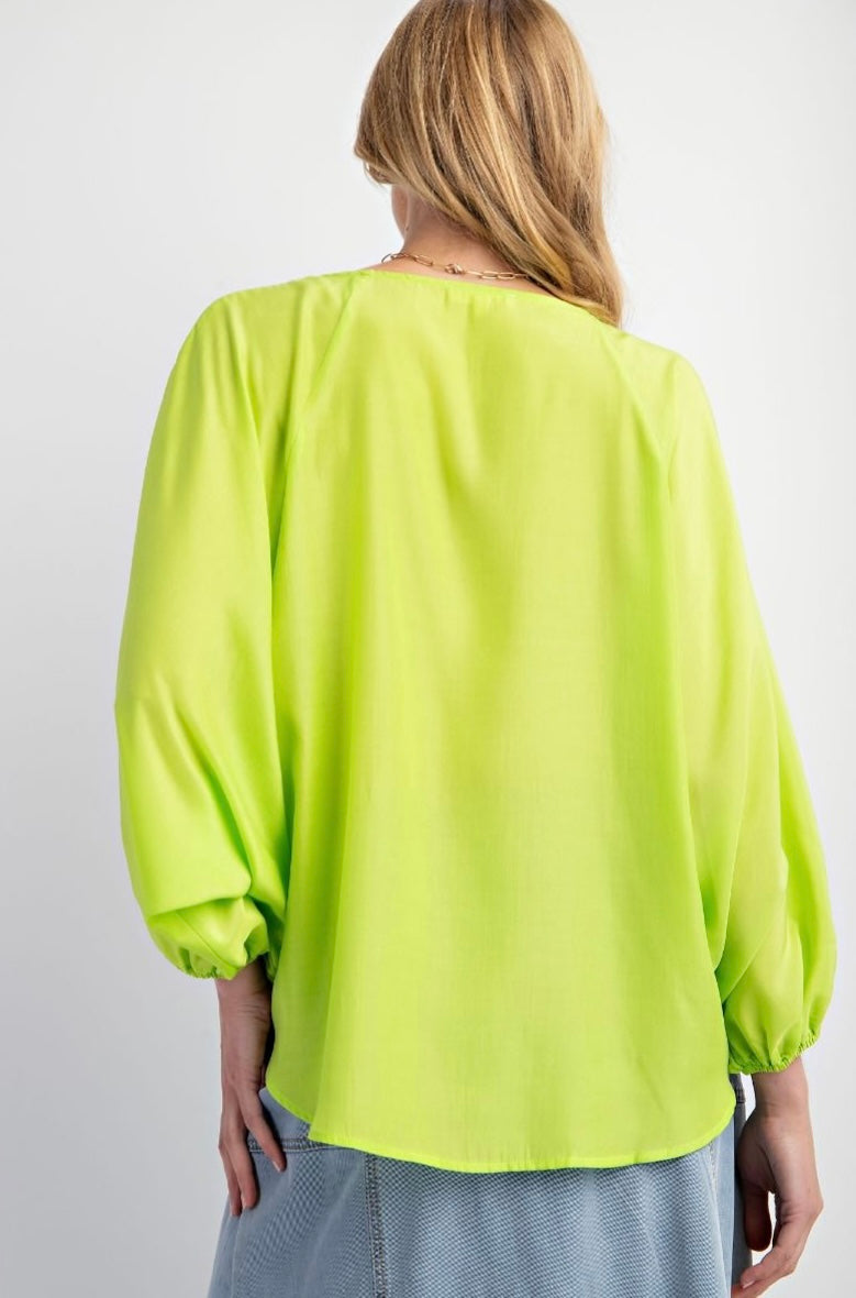 Key Lime Drift Blouse