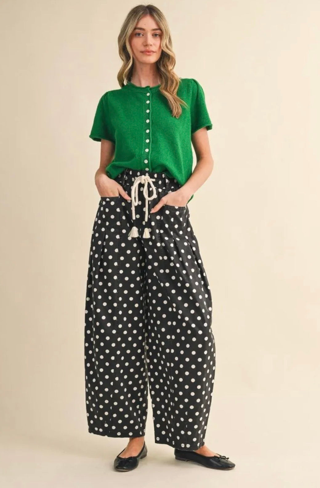 Dot Your Style Barrel Pants