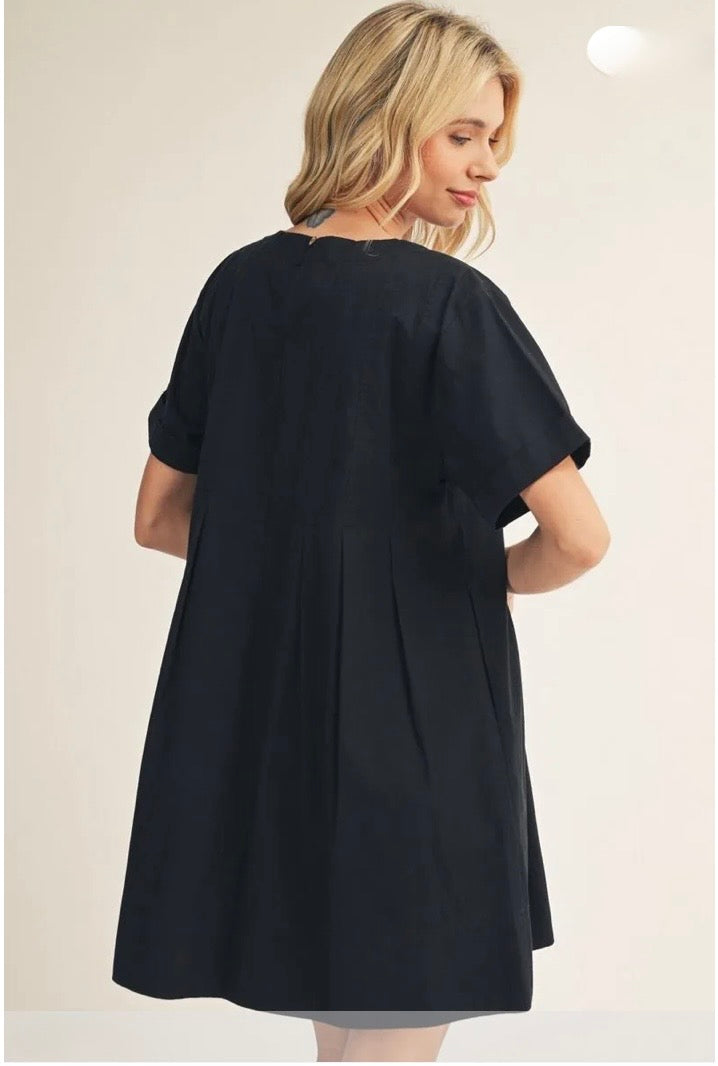 Pocket Full of Charm Dress Black Mini