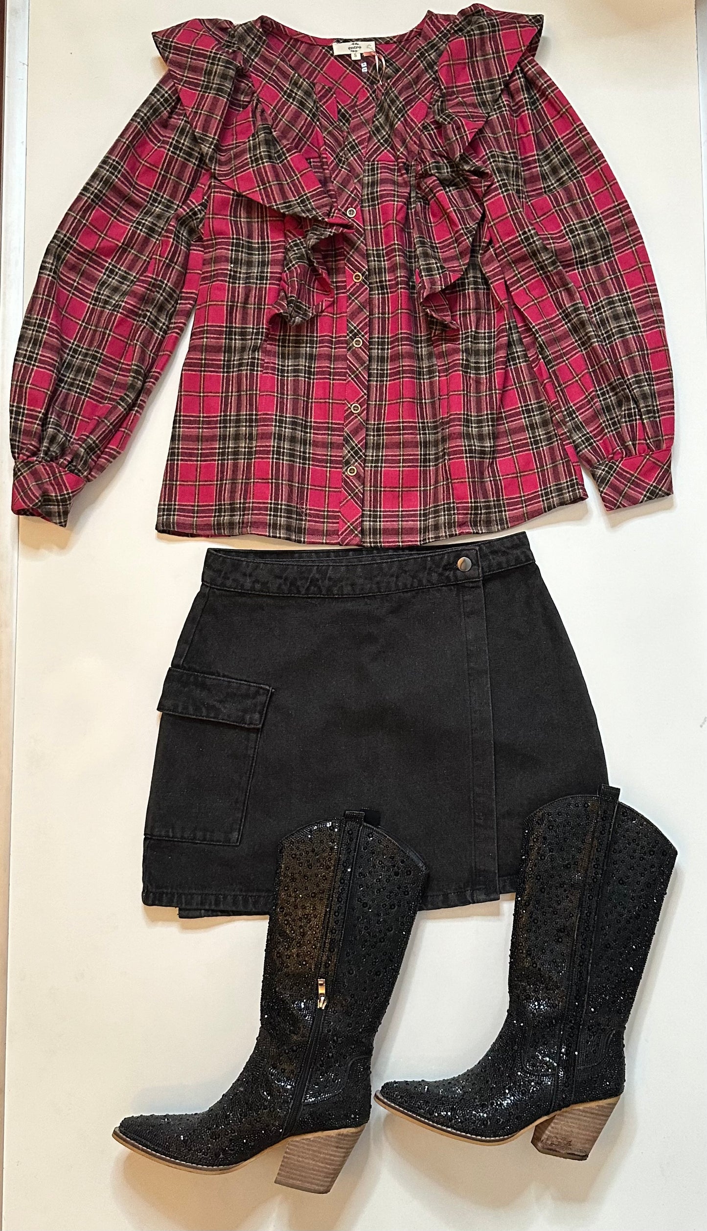 Flannel Fizz Top