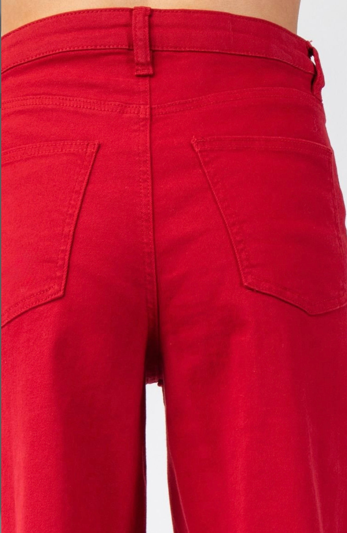 Crimson Kisses Denim Pants
