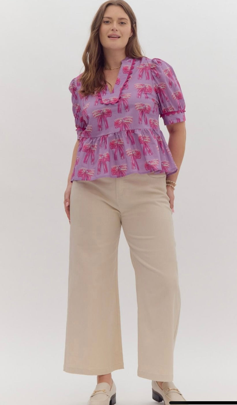 Lavender Lush Blouse- Curvy