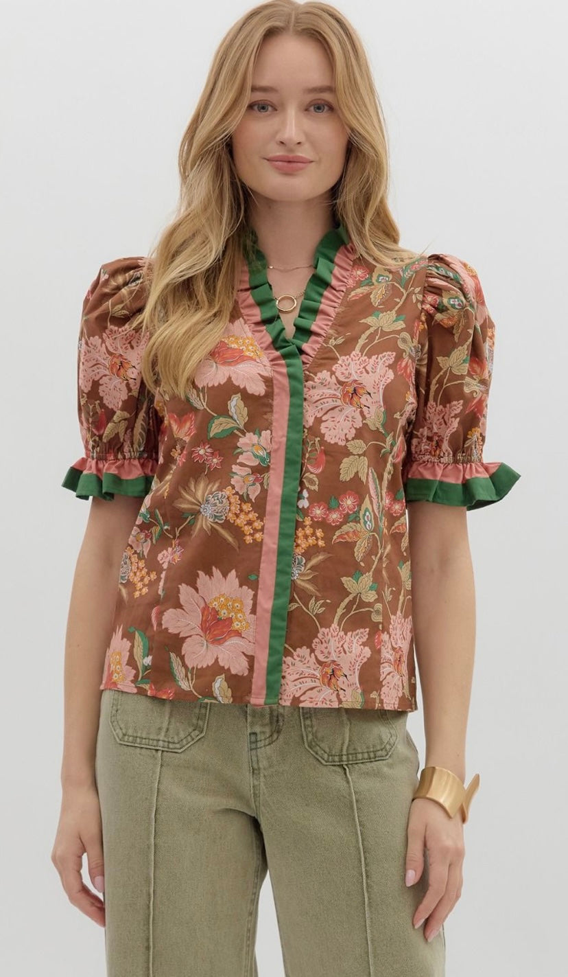 Color Kissed Blossom Top