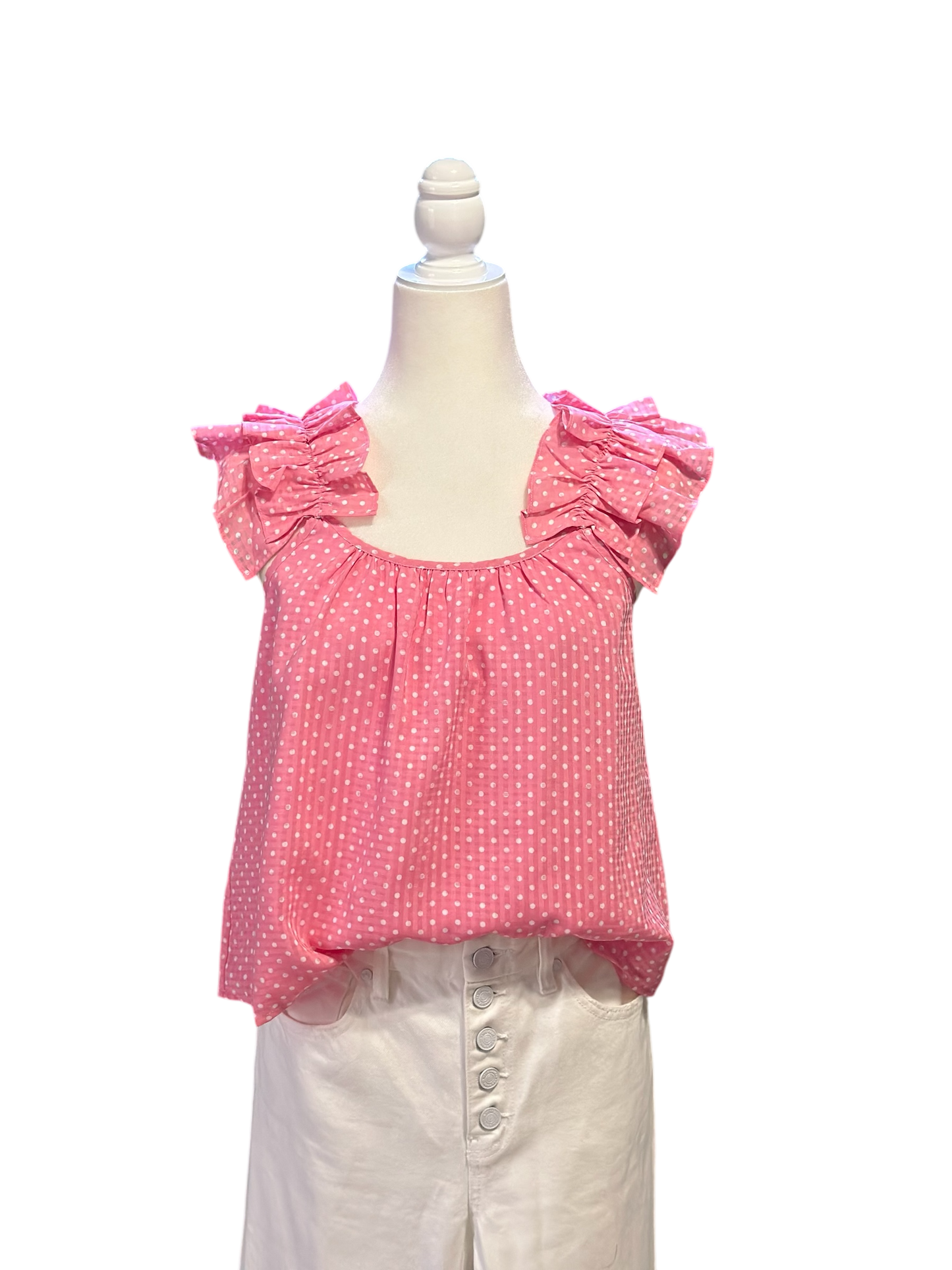 Bubblegum Bliss Ruffle Tank