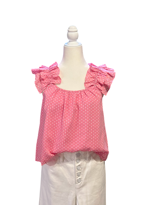 Bubblegum Bliss Ruffle Tank