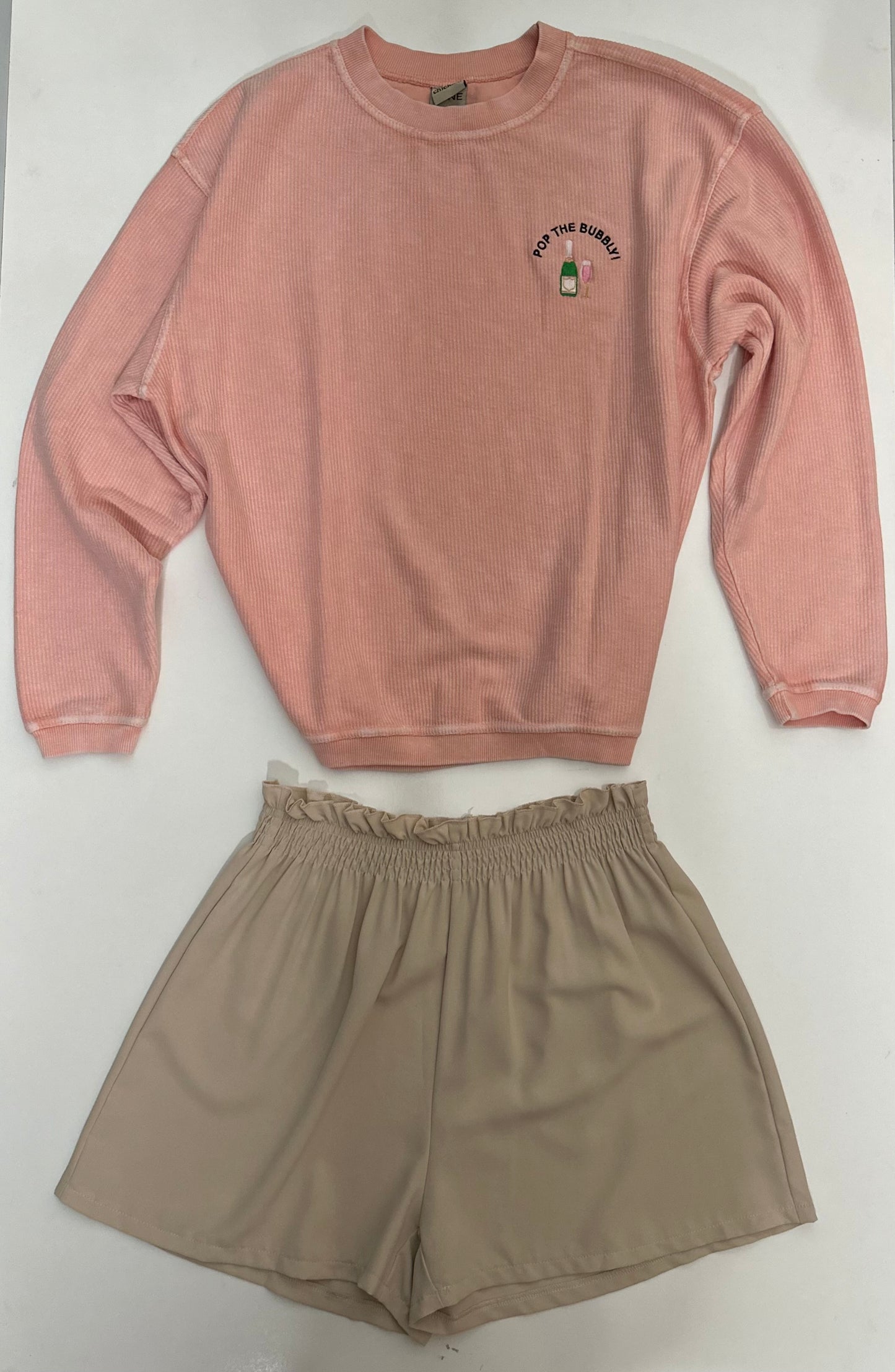 Peachy PoP The Bubbly Long Sleeve Comfy Shirt