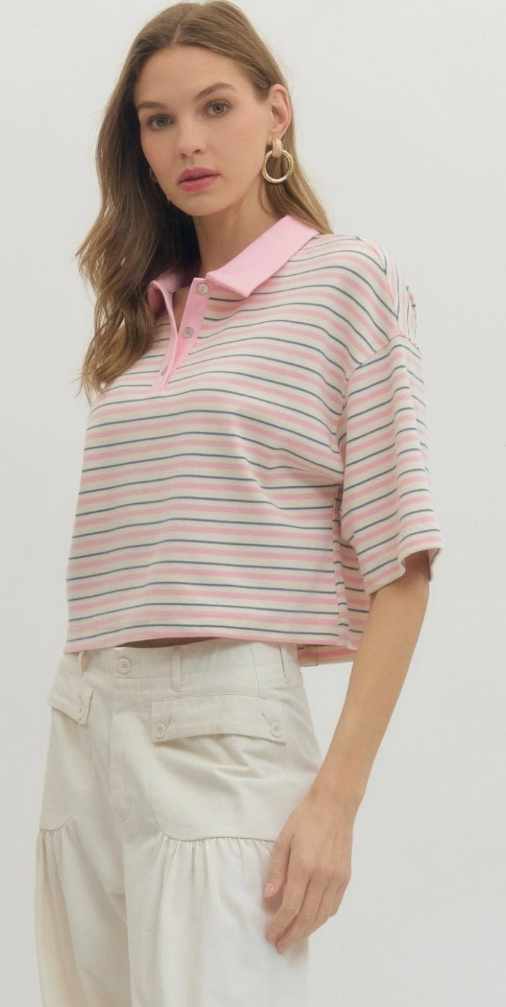 Sweet Tea & Stripes top