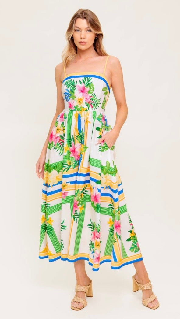 Tropical Daydream Midi Dress
