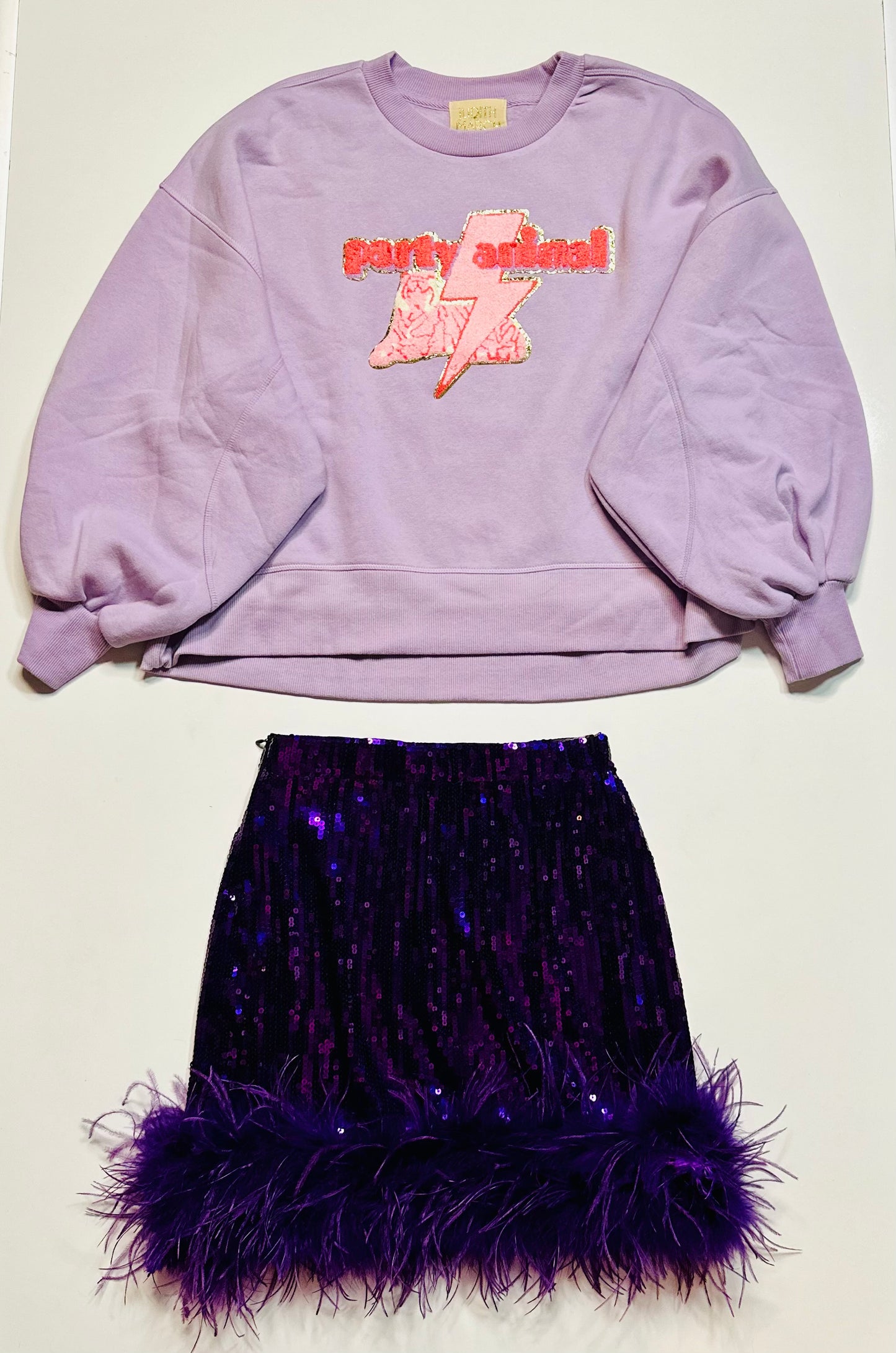 Lilac Fiesta Party Paw Sweater