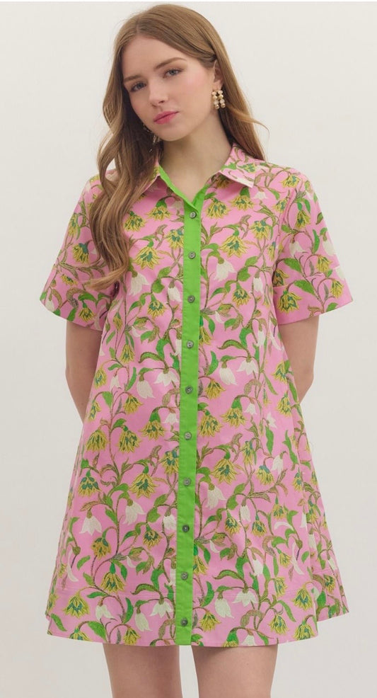 Petals and Prosecco Mini Dress