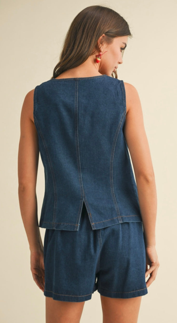 Denim Dazzle Duo Set