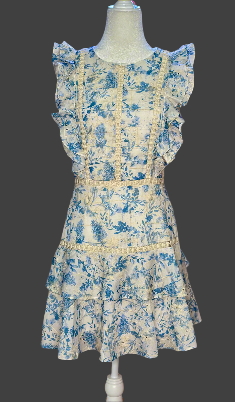 Celeste Bloom Ruffle Dress