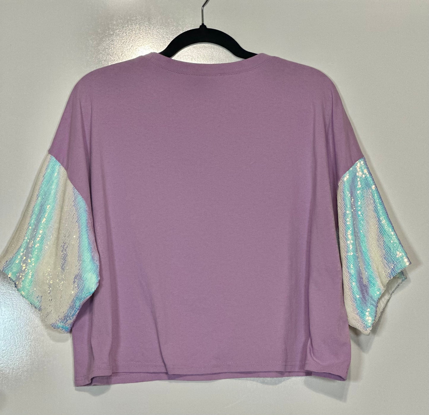 Lavender Haze Oversized Sparkle Tee