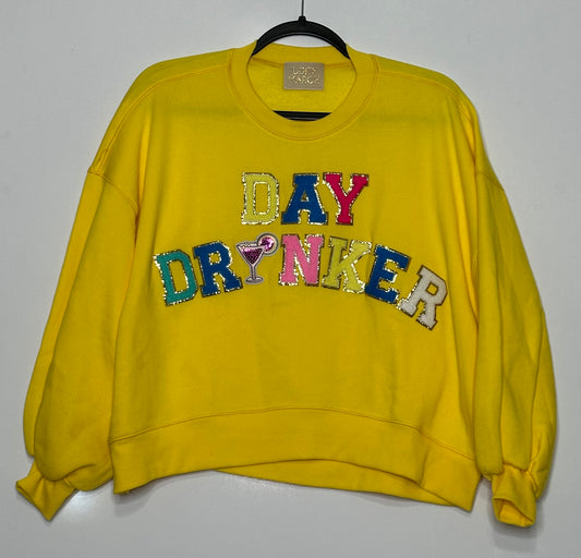 Sunny Sips Crop Sweatshirt