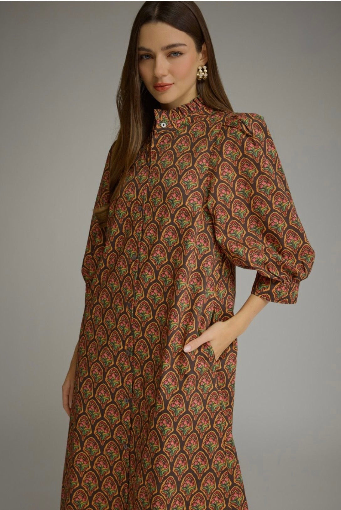 Autumn Romance Midi Dress