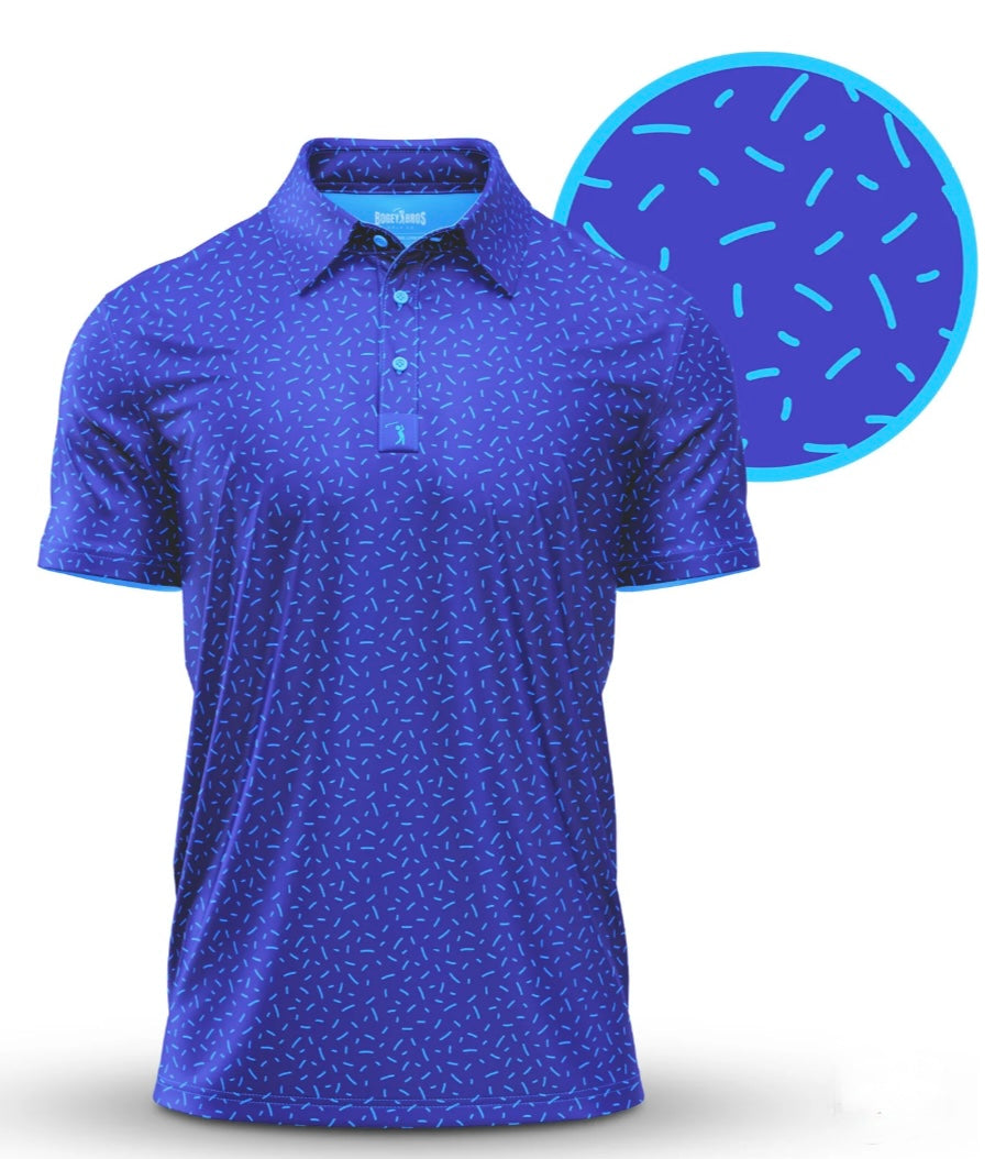 Men's Blue Niblets Golf Polo