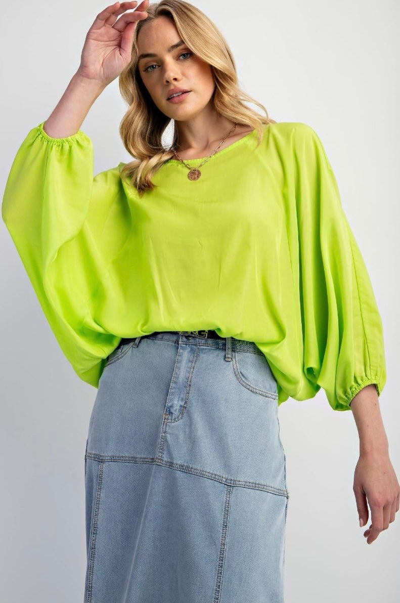 Key Lime Drift Blouse