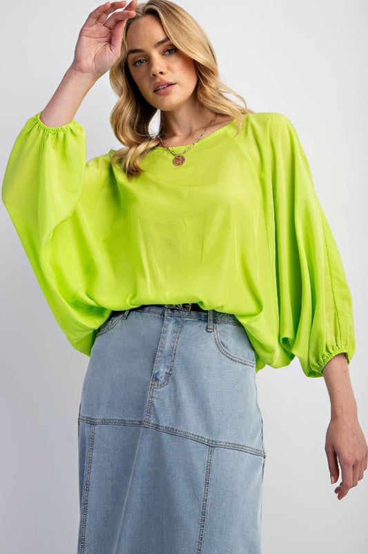 Key Lime Drift Blouse