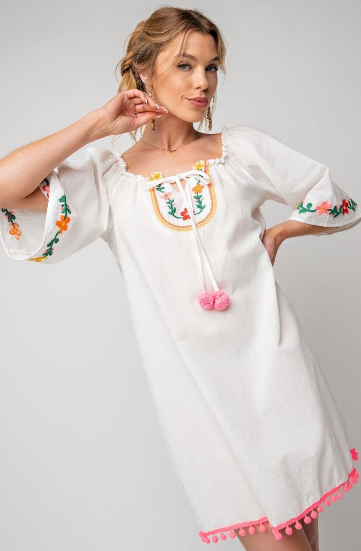 Pom Pom Paloma Short Dress