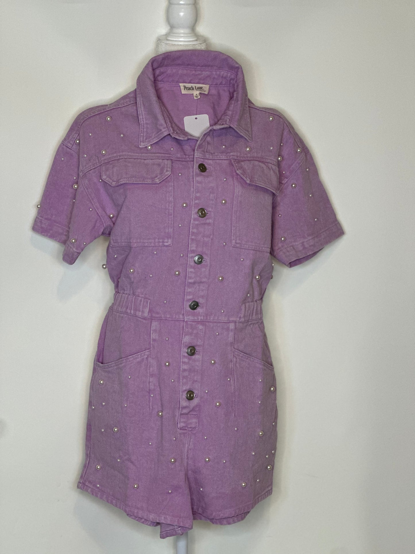 Mother-of-Pearl Lavender Romper