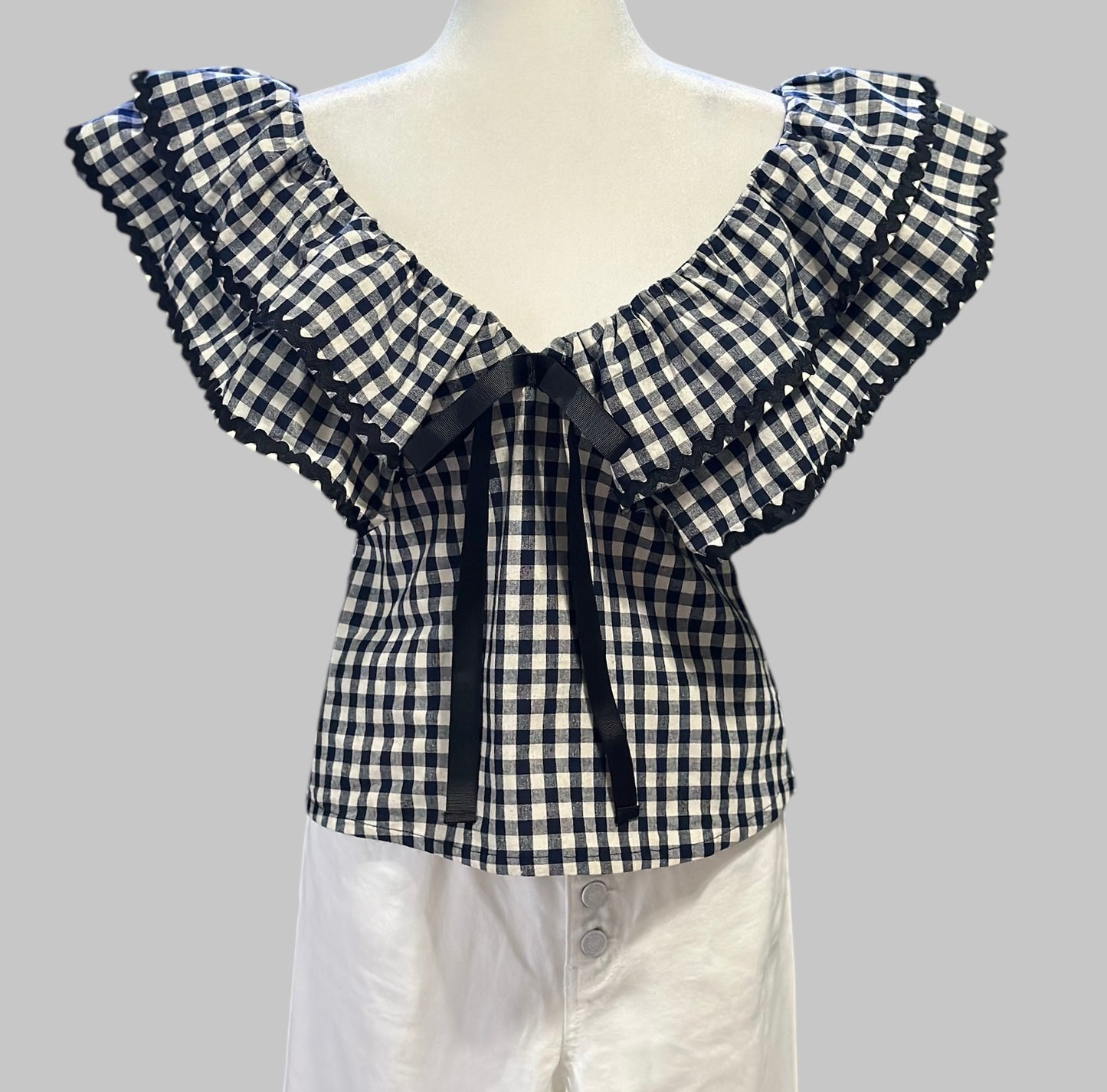 Belle Bow Ruffle Top