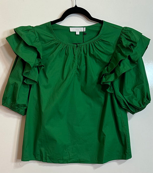 Lucky Charm Ruffle Top