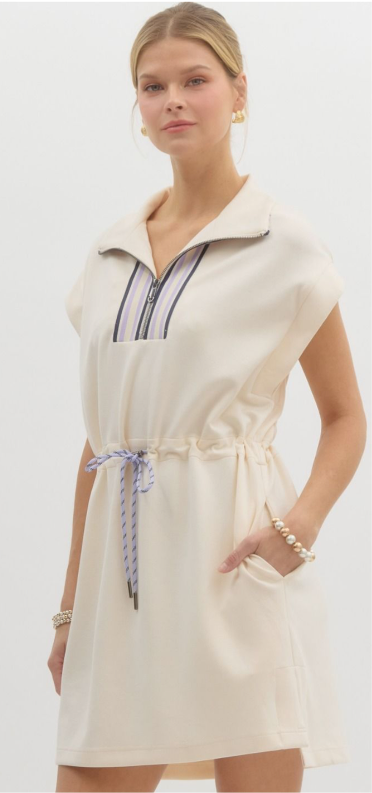 Zip Me to Capri Mini Dress