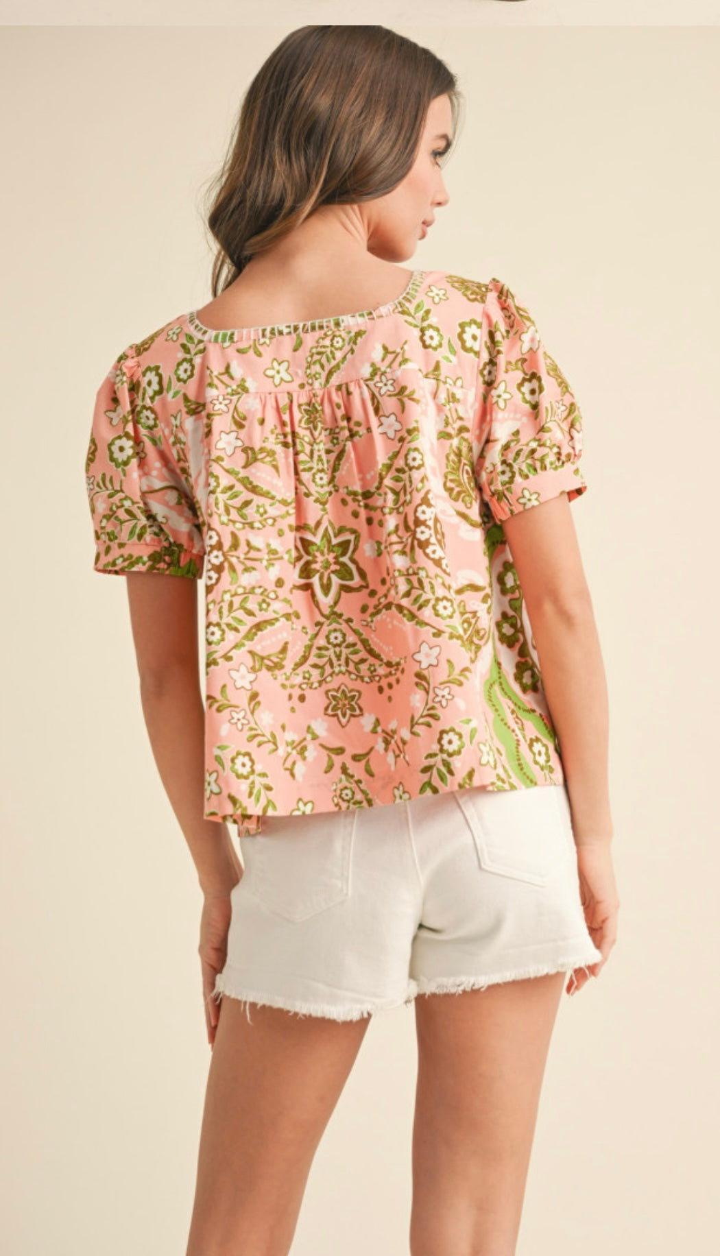 Sherbet Swirl Tie Top