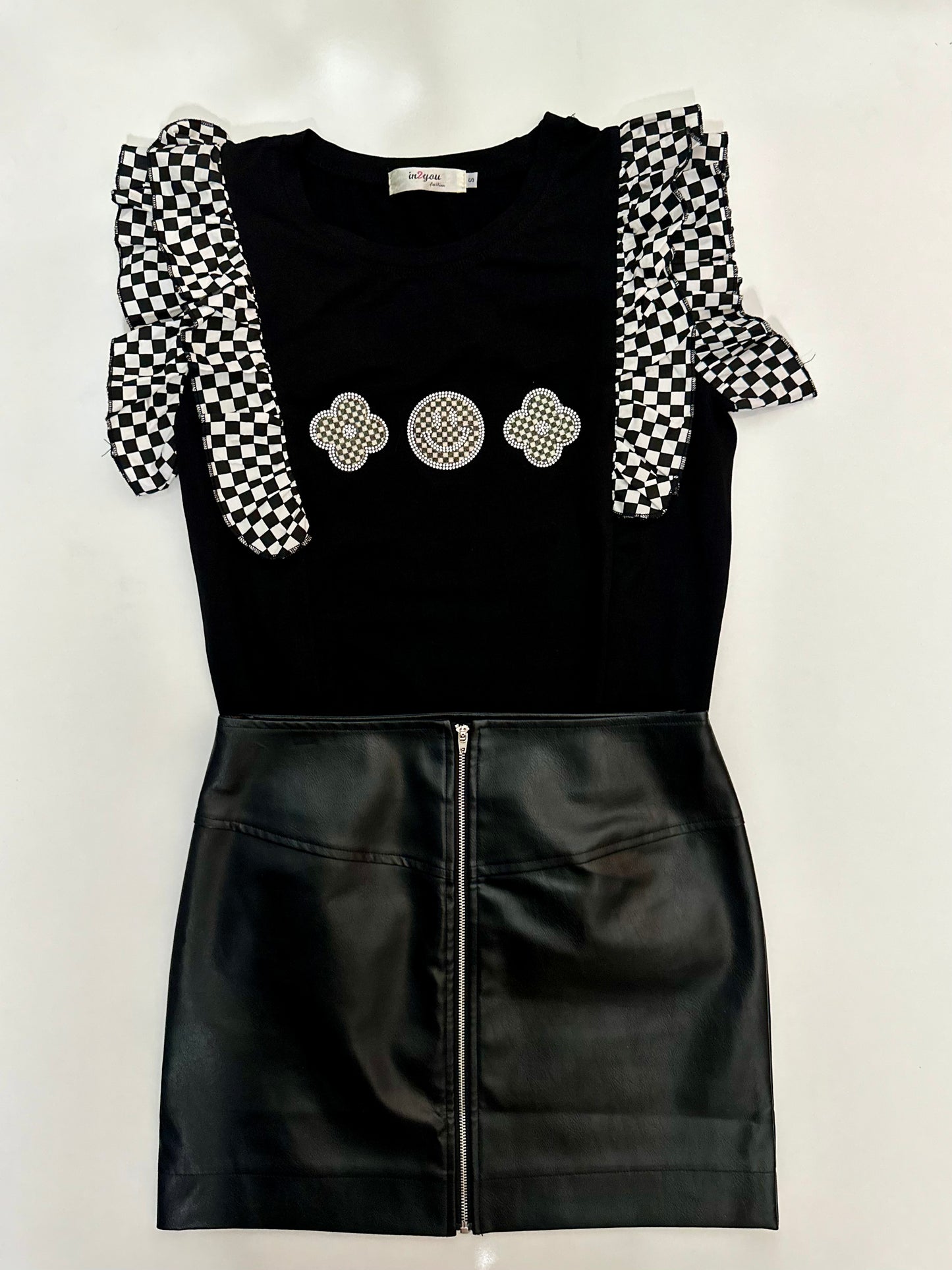 The Glitz Grid Blouse