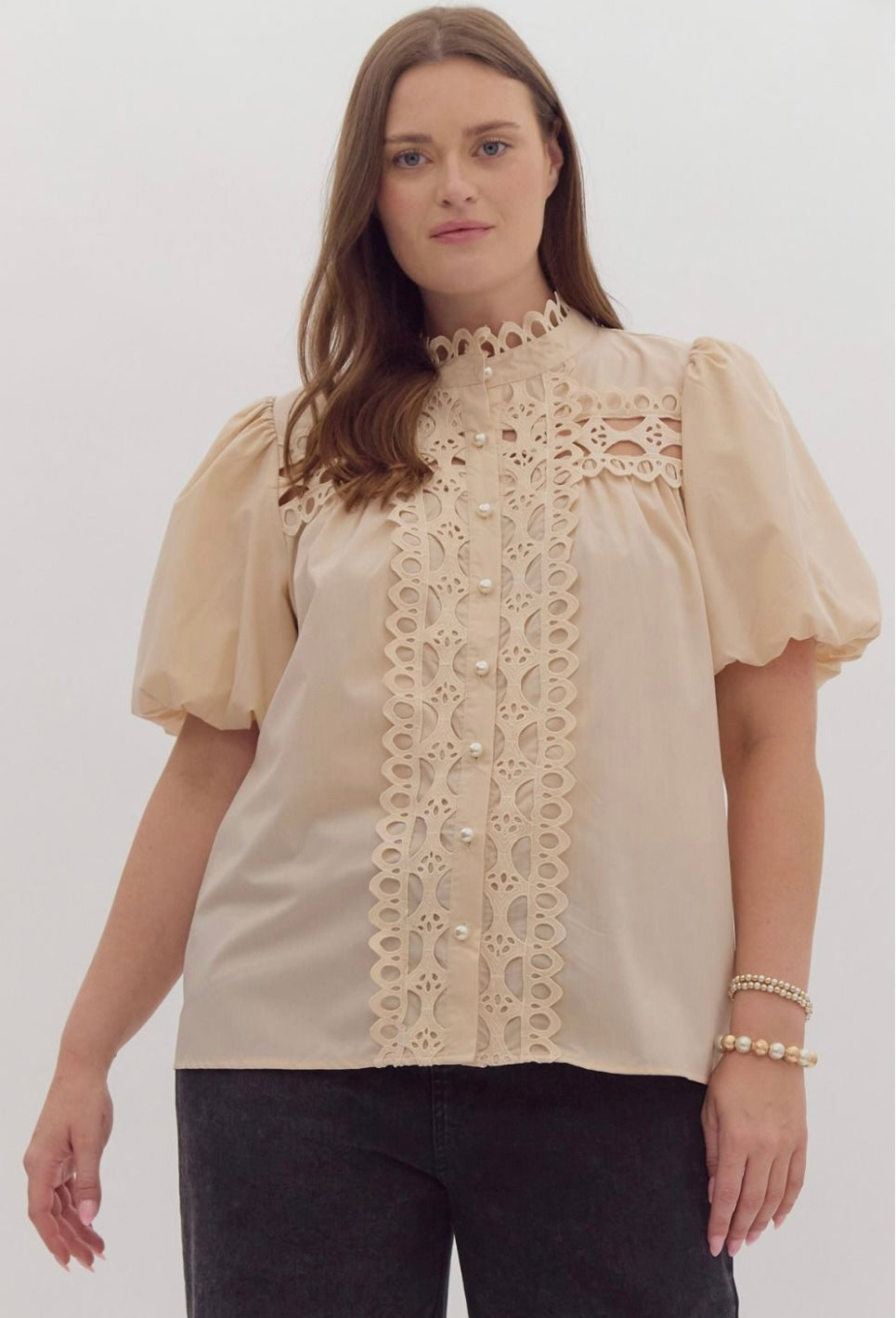 Lace & Luster Blouse Curvy