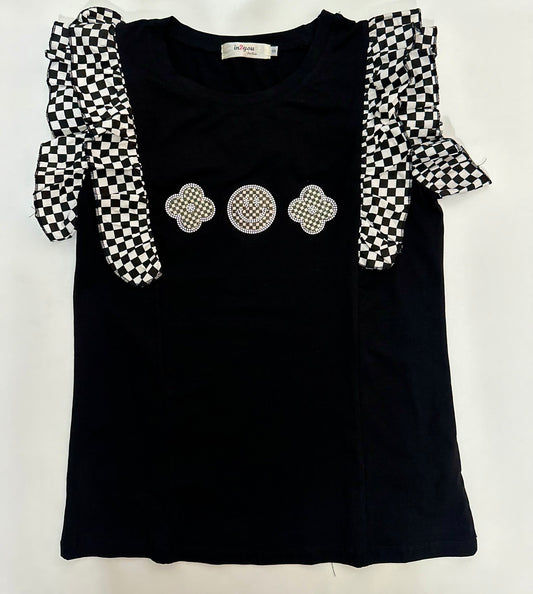 The Glitz Grid Blouse