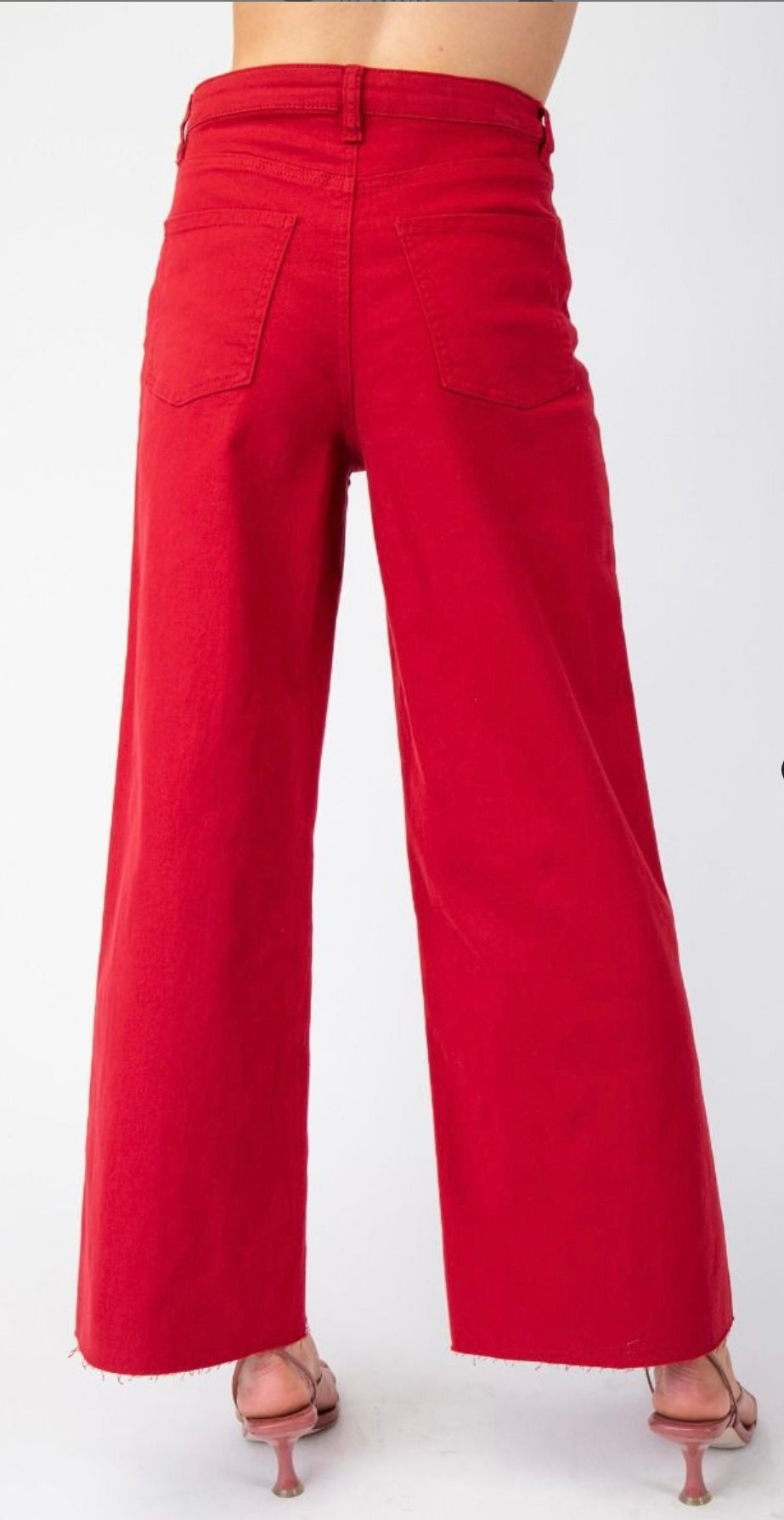 Crimson Kisses Denim Pants