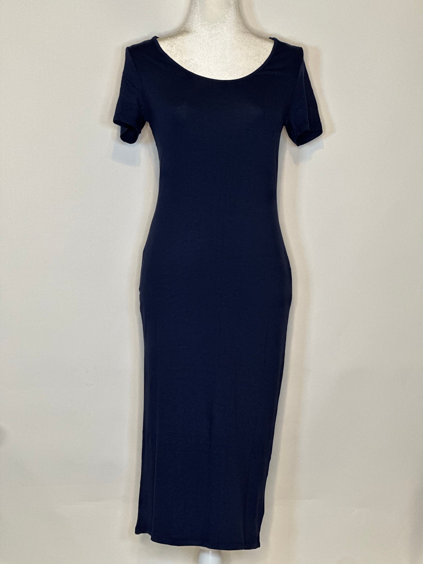 Midnight Allure Slim Fitting Maxi Dress