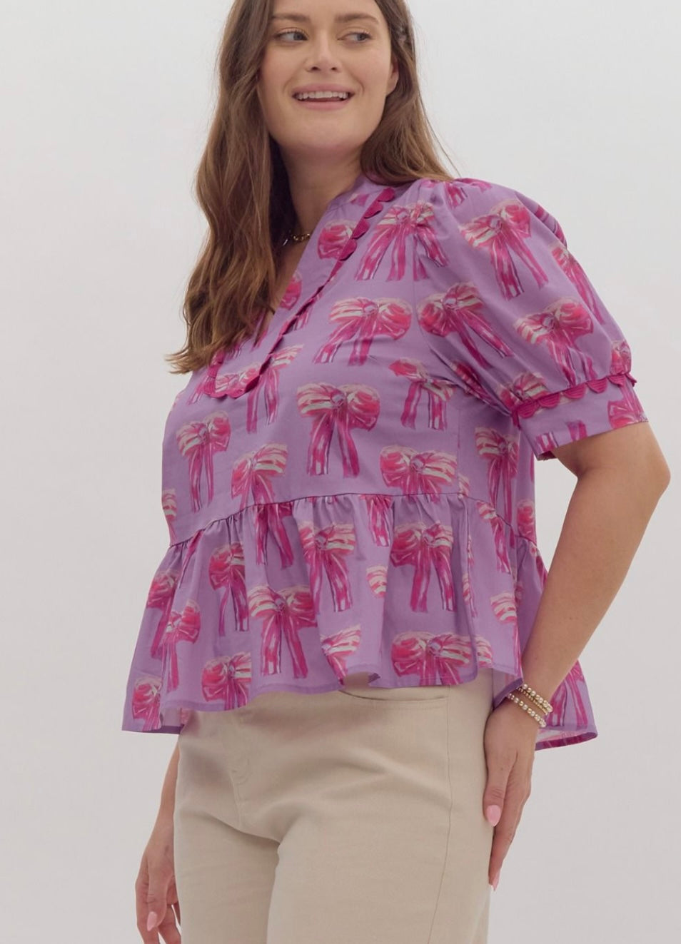 Lavender Lush Blouse- Curvy