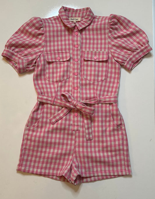 The Peachy Picnic Romper