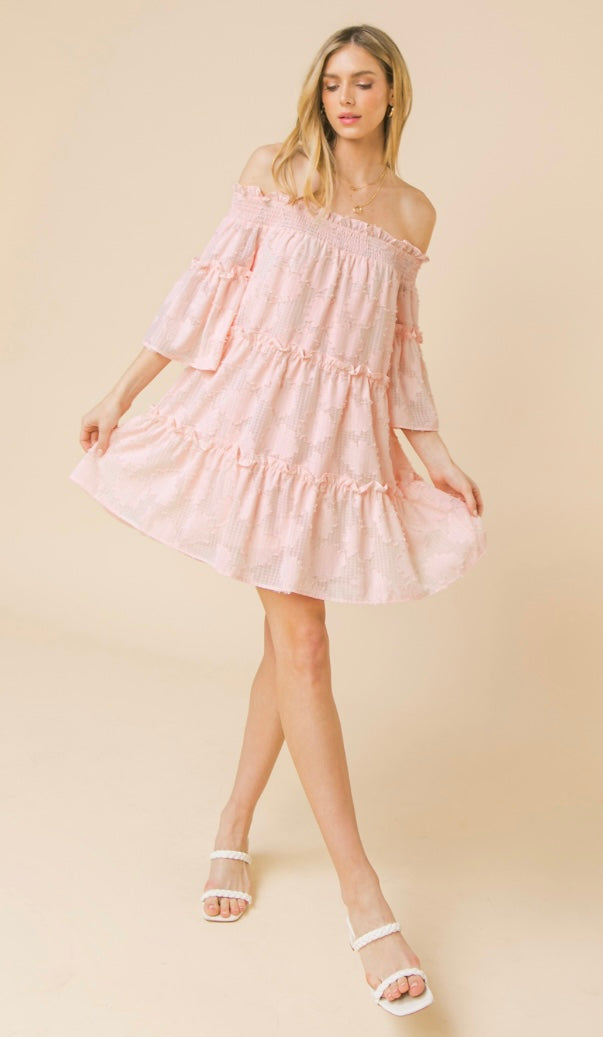 Blush Whimsy Short Dress