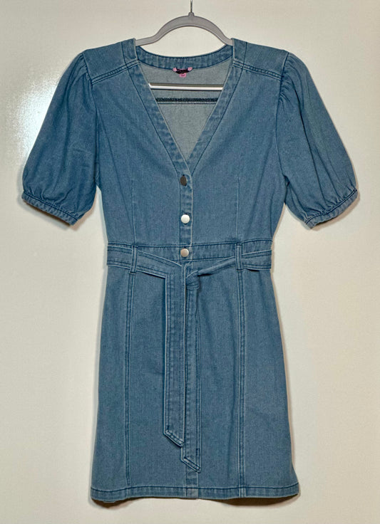 Puff n' Play Short Denim Dress