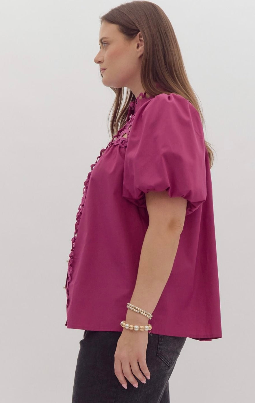 Lace & Luster Blouse Curvy