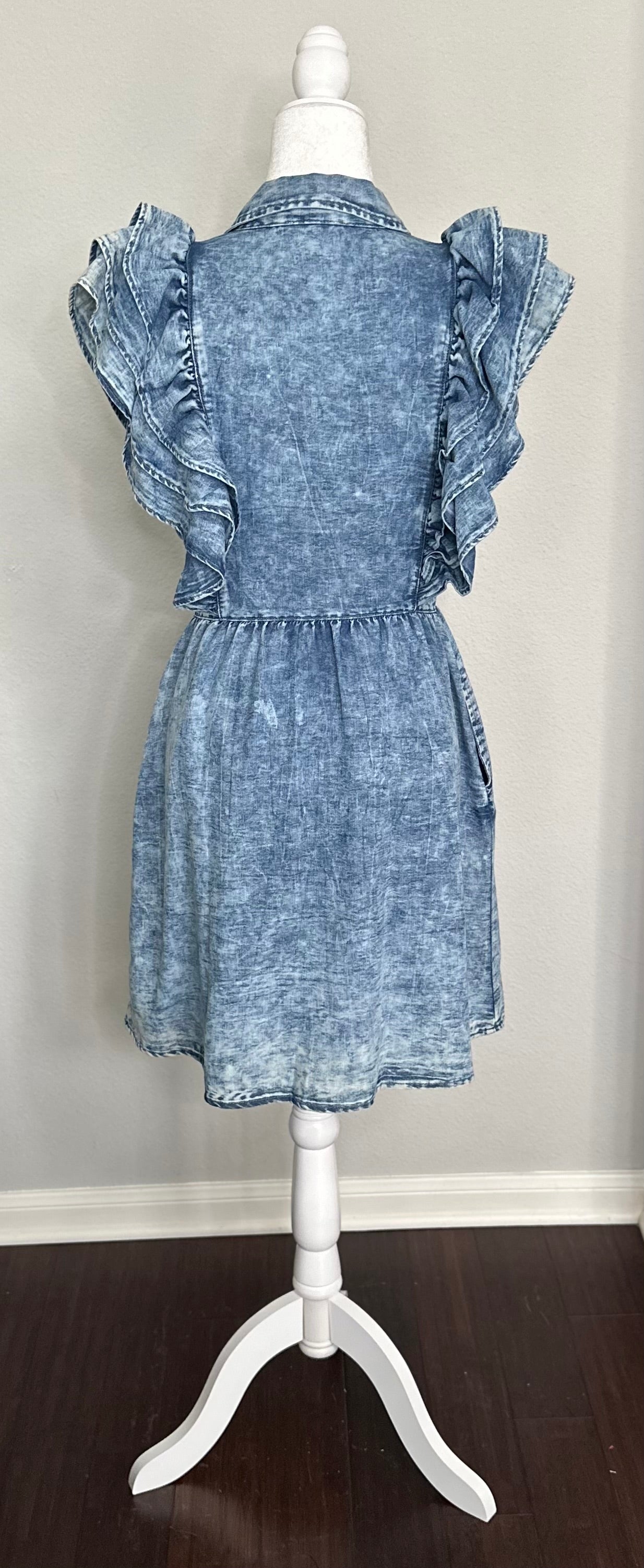 Blue Skies Flutter Dress