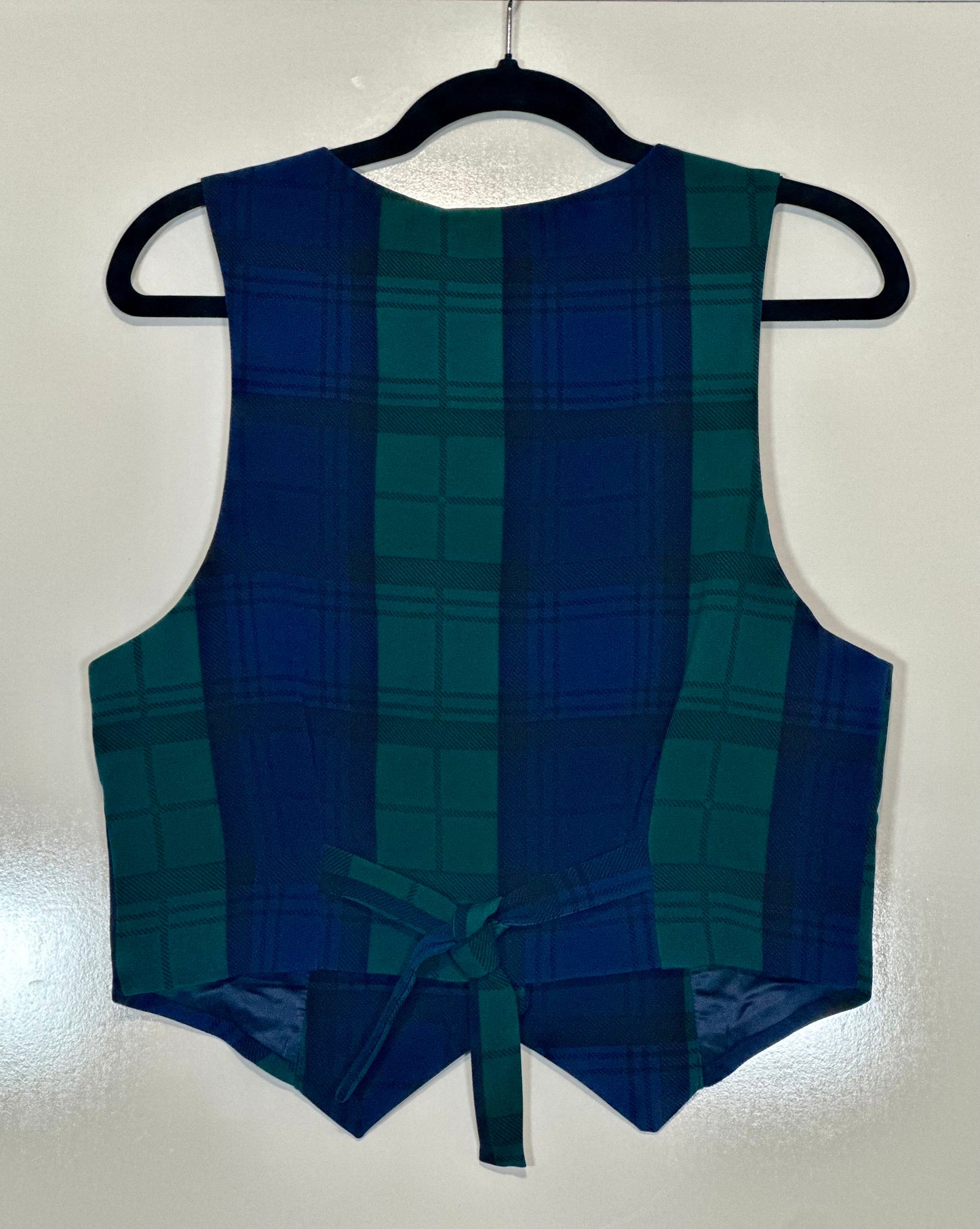 Plaid Button Up Vest