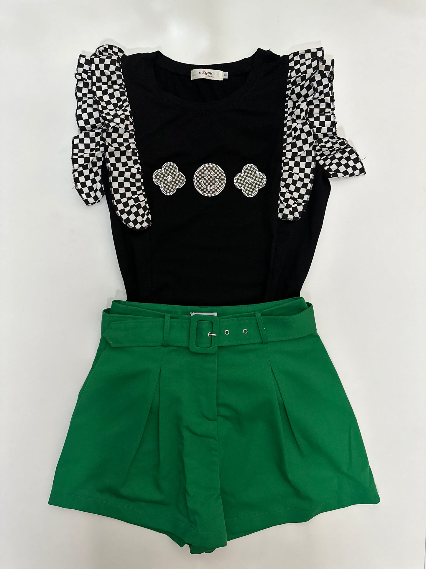 The Glitz Grid Blouse