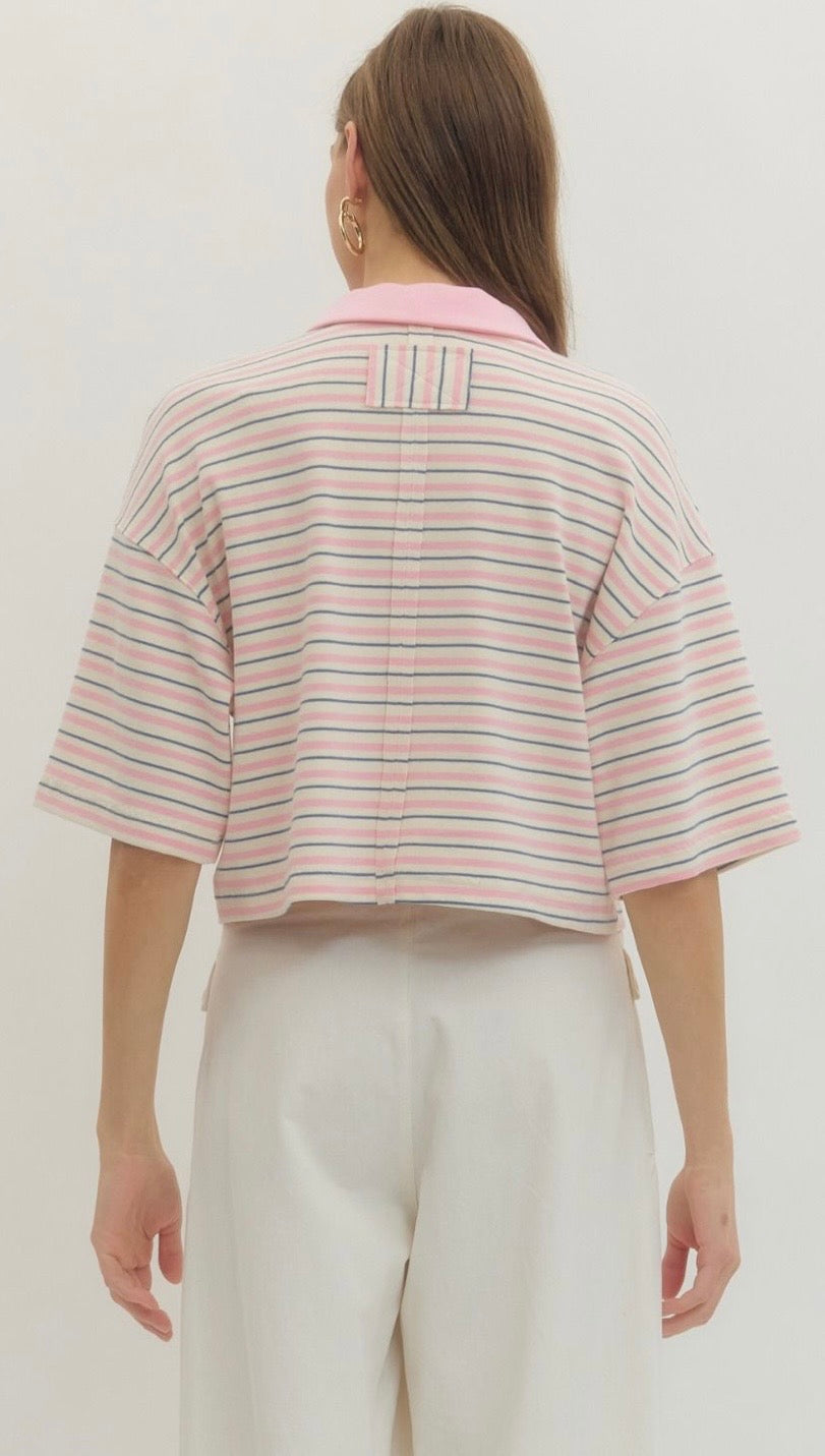 Sweet Tea & Stripes top