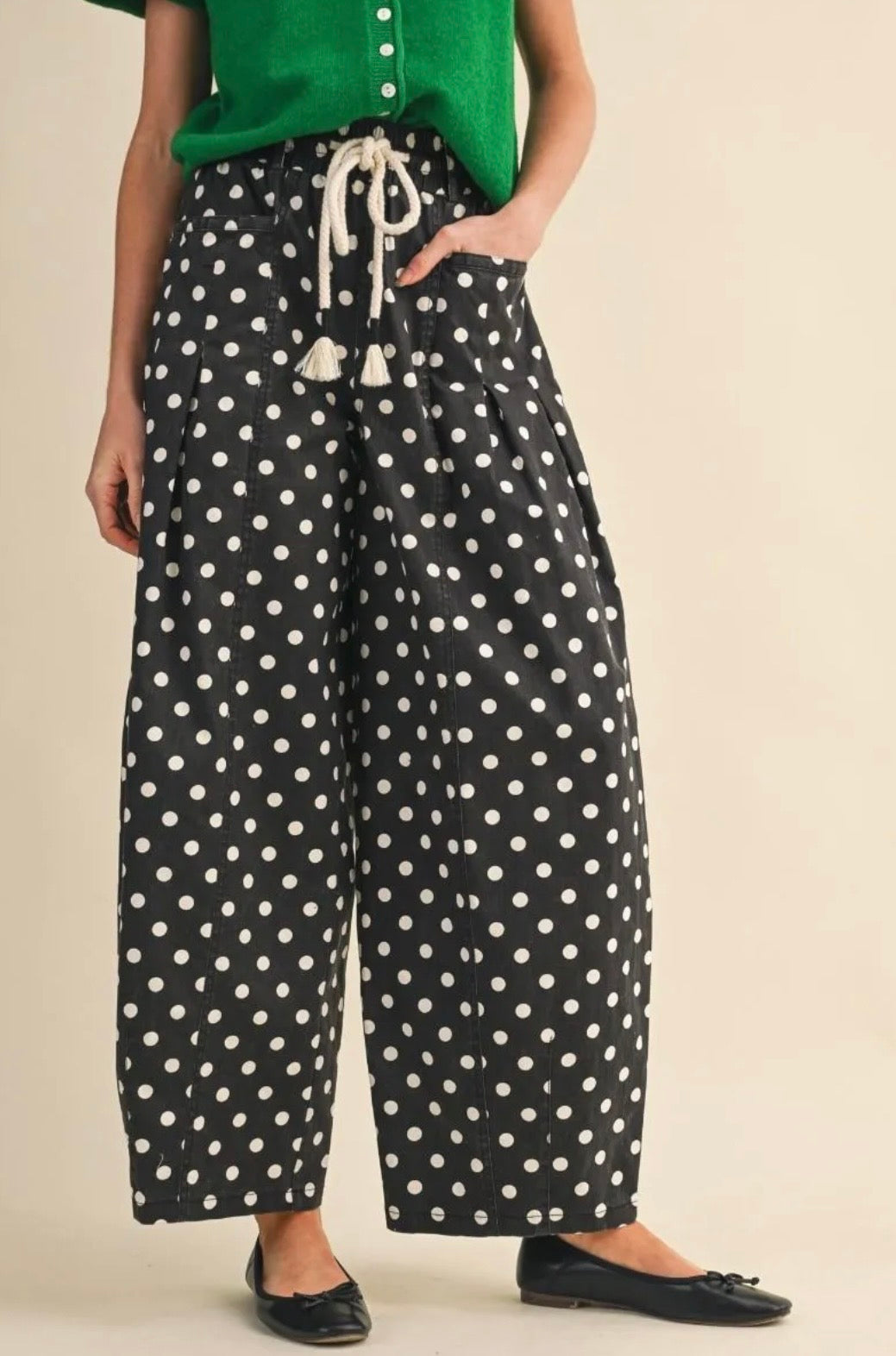 Dot Your Style Barrel Pants