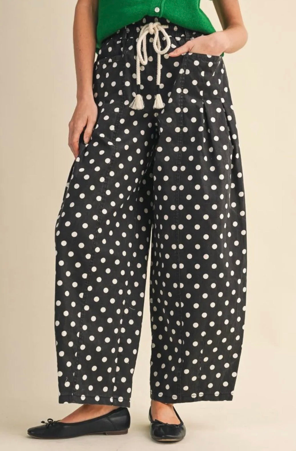 Dot Your Style Barrel Pants
