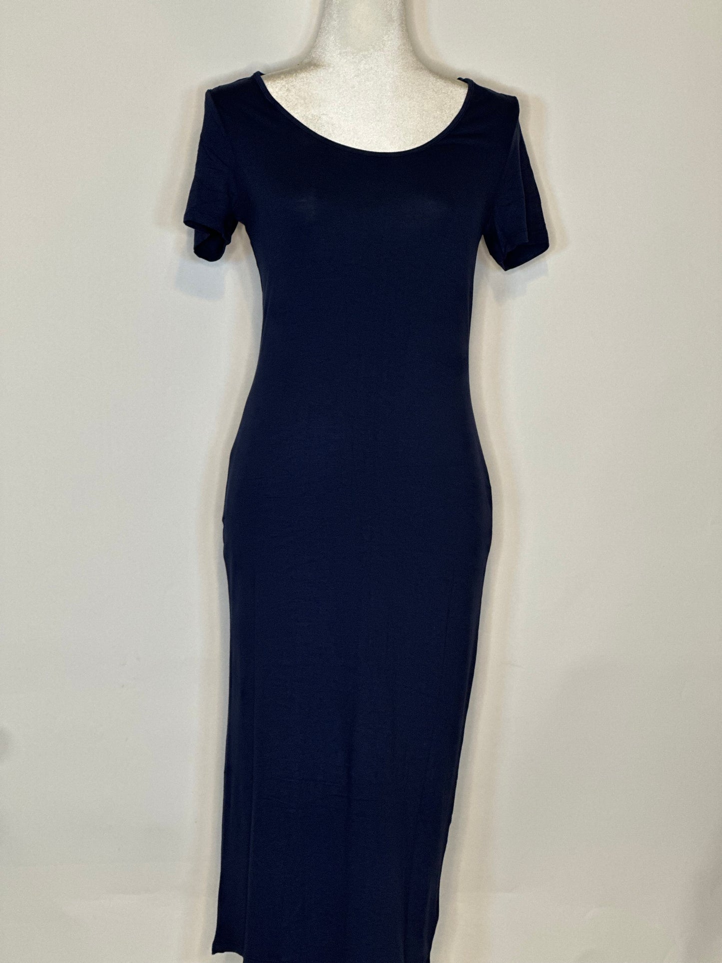 Midnight Allure Slim Fitting Maxi Dress