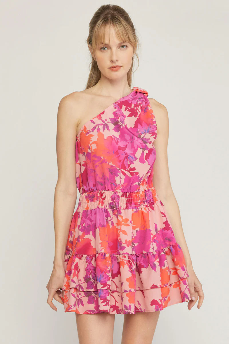 Botanical Blooms Mini Dress