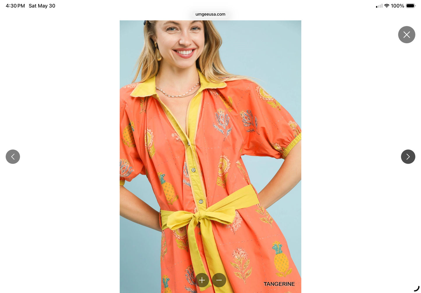  

Sunshine Citrus Midi Dress