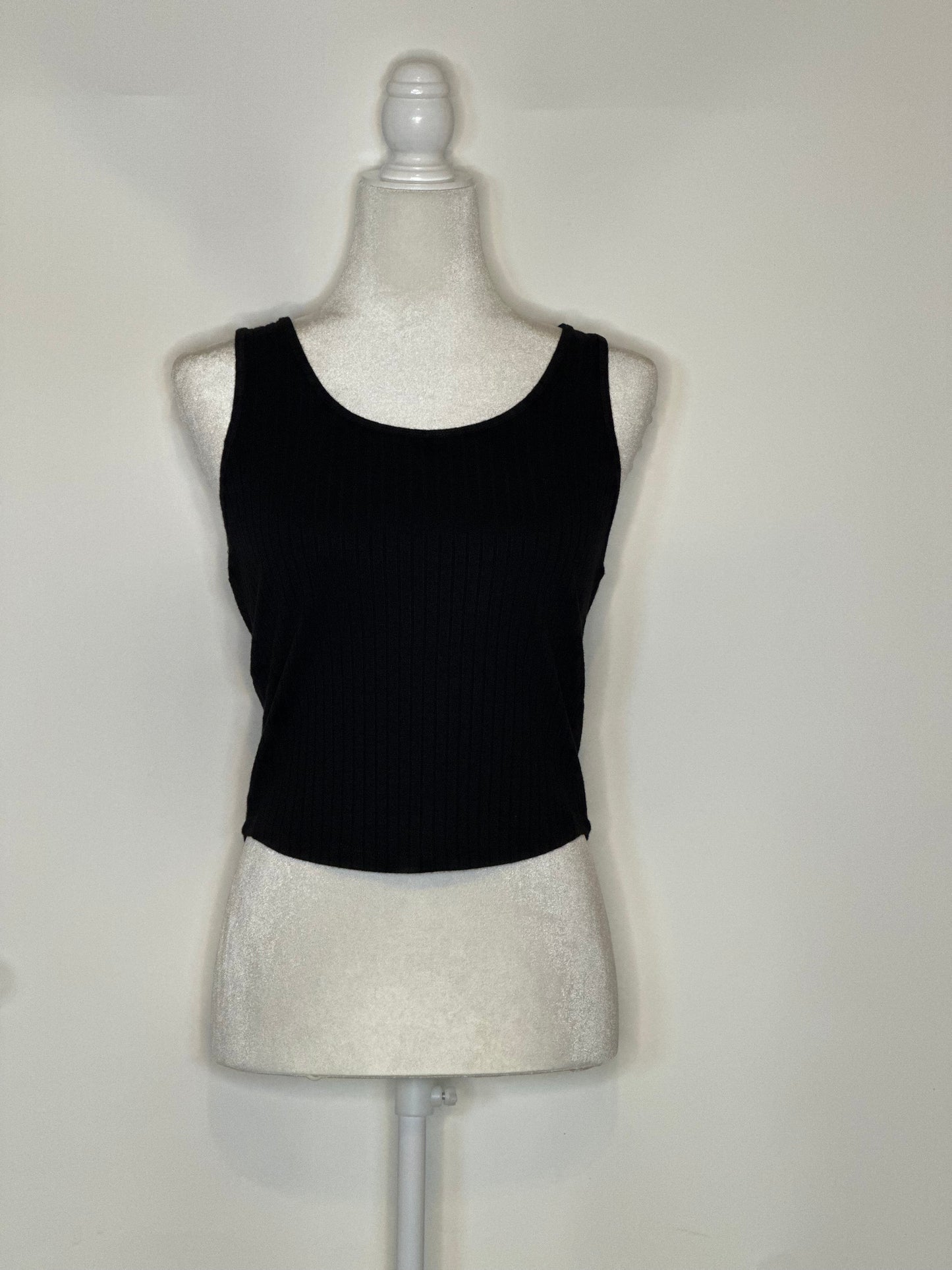 Ribbed Knit Cropped Tank